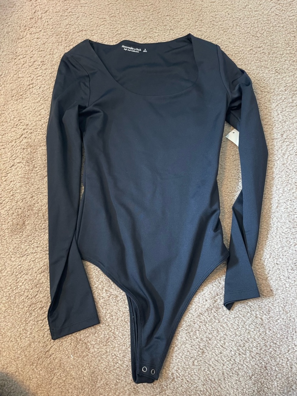 Abercrombie bodysuit long sleeve size small black